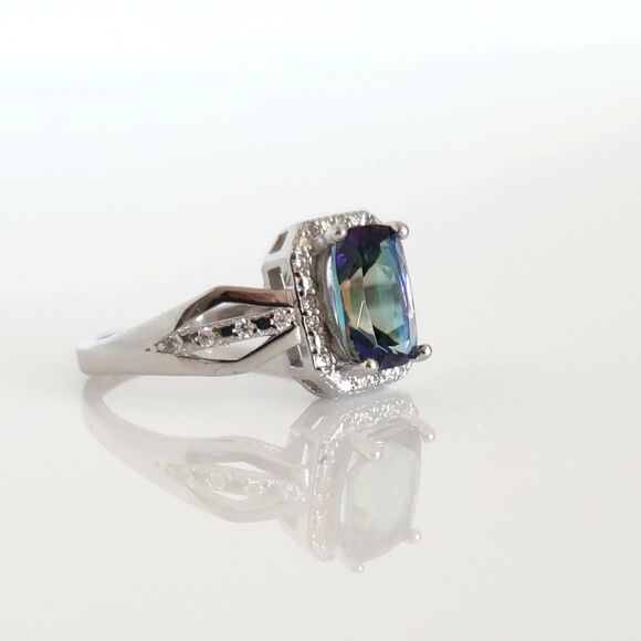 Mystic Gemstone Ring 1.3 Carats Size 7 - Picture 6 of 7